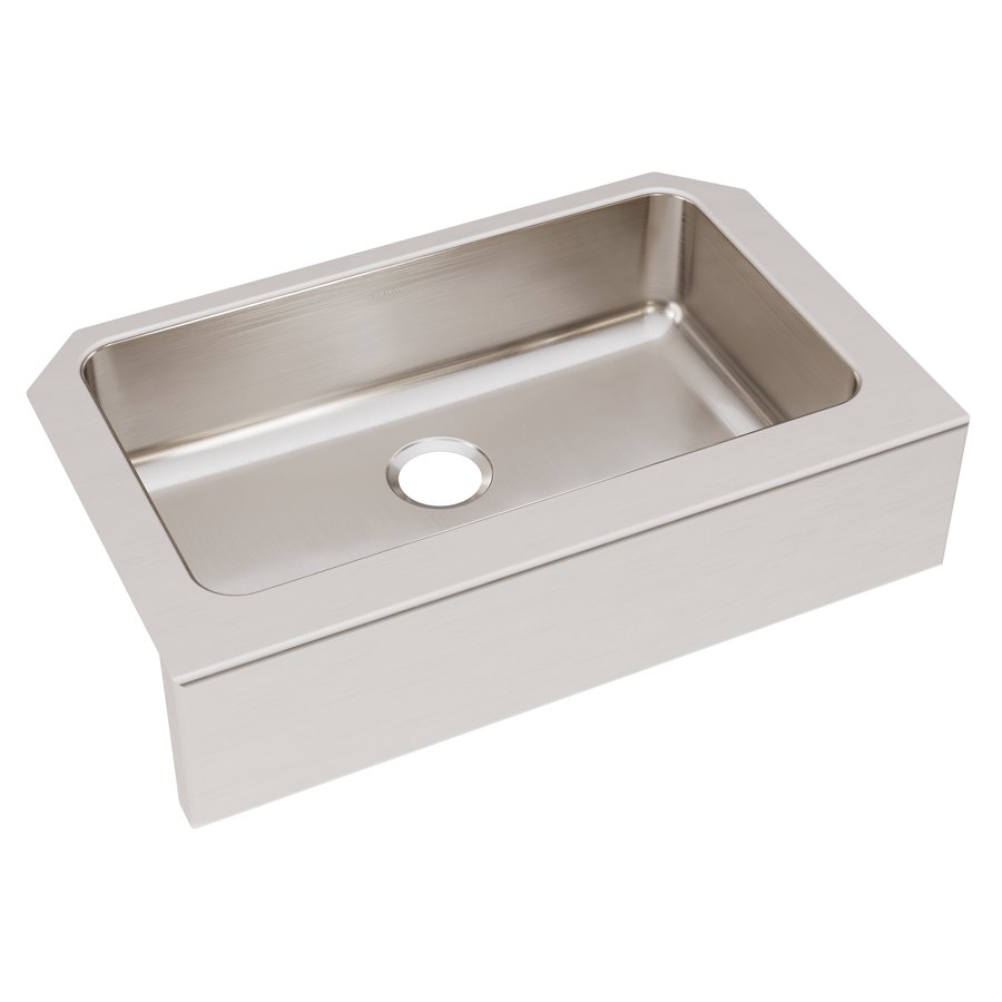Lustertone® Classic Stainless Steel 33" x 20-1/2" x 8" Single Bowl Farmhouse Sink
