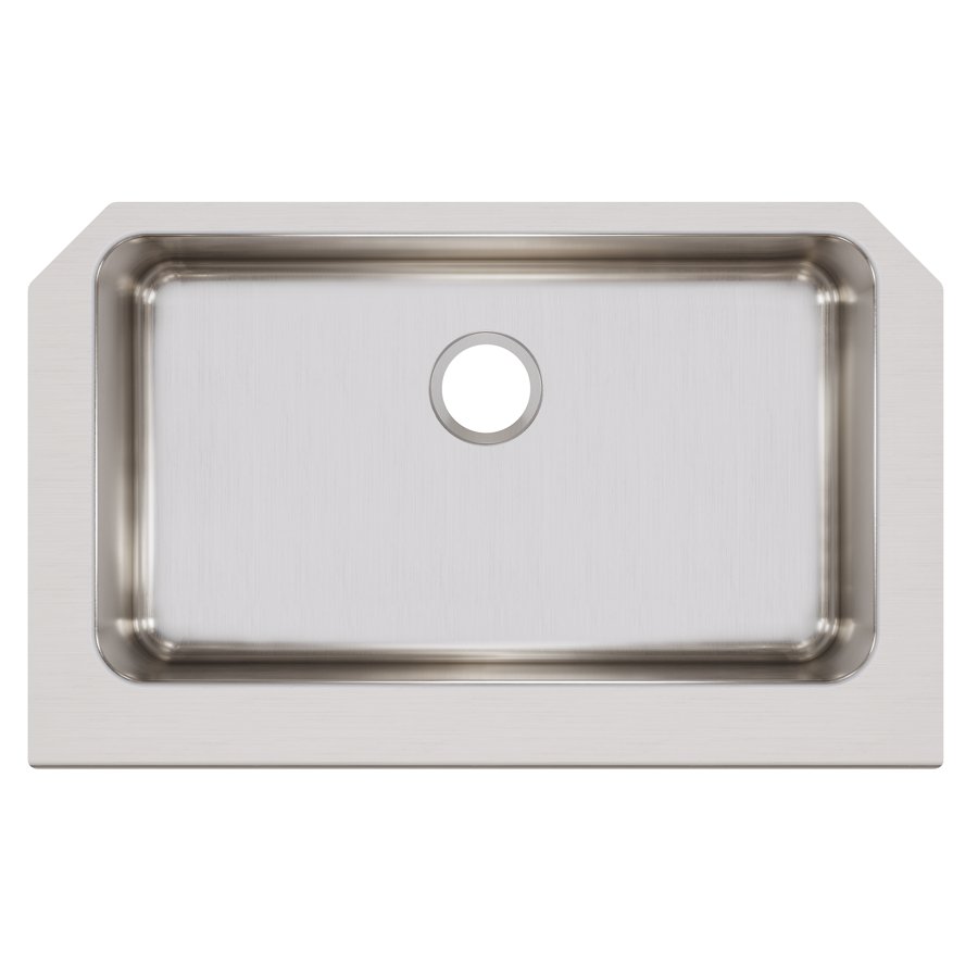 Lustertone® Classic Stainless Steel 33" x 20-1/2" x 8" Single Bowl Farmhouse Sink