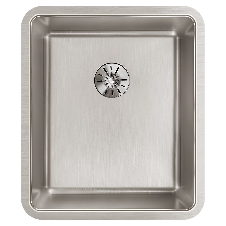 Lustertone Iconix® 16 Gauge Stainless Steel, 16" x 18-1/2" x 8" Single Bowl Undermount Sink with Perfect Drain®