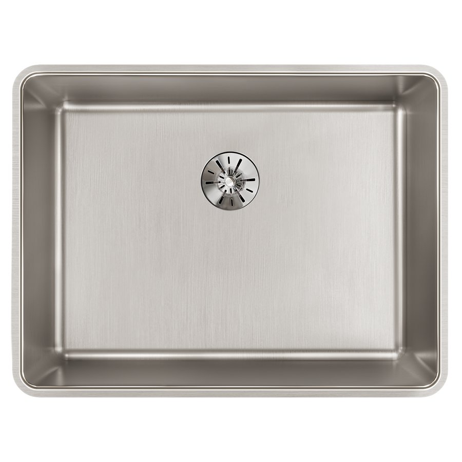 Lustertone Iconix® 16 Gauge Stainless Steel, 23-1/2" x 18-1/4" x 9" Single Bowl Undermount Sink with Perfect Drain®