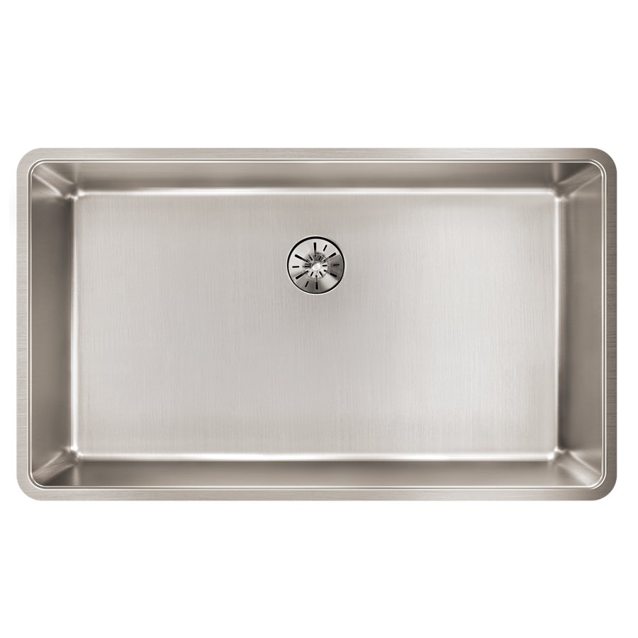 Lustertone Iconix® 16 Gauge Stainless Steel, 32-1/2" x 19-1/2" x 9" Single Bowl Undermount Sink with Perfect Drain®