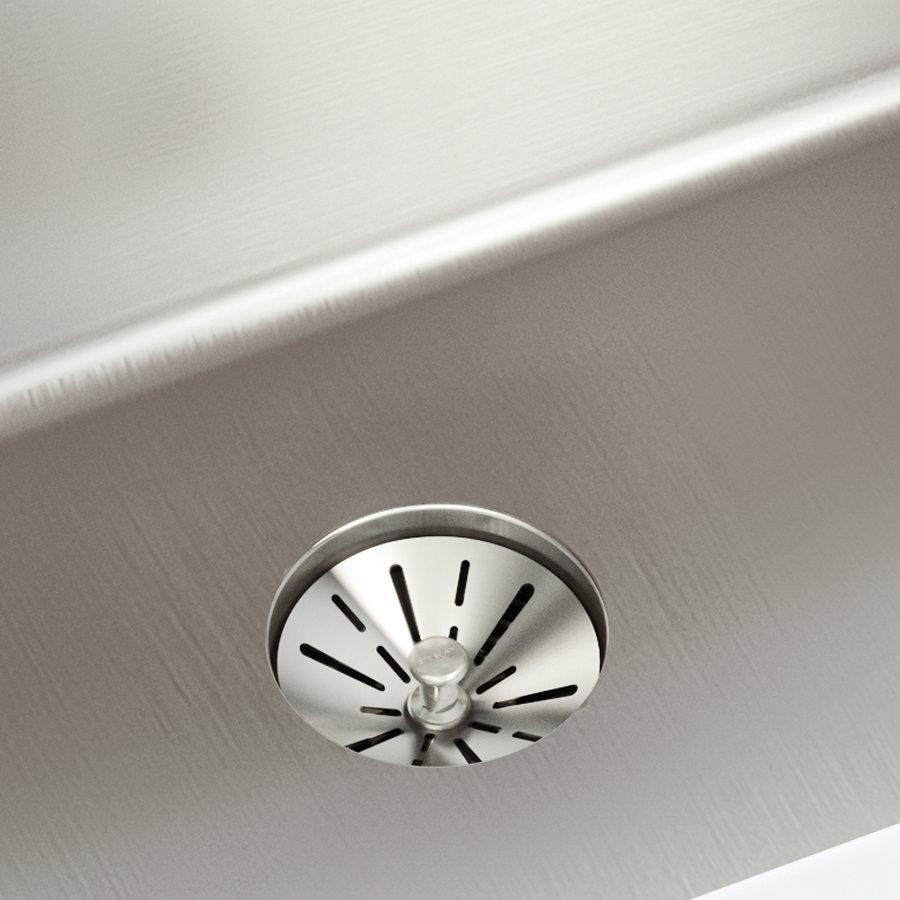 Lustertone Iconix® 16 Gauge Stainless Steel, 32-1/2" x 19-1/2" x 9" Single Bowl Undermount Sink with Perfect Drain®