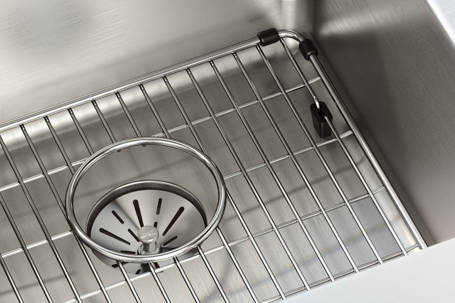 Lustertone Iconix® 16 Gauge Stainless Steel 31-1/4" x 20-1/2" x 9" Double Bowl Undermount Sink Kit with Left Perfect Drain®