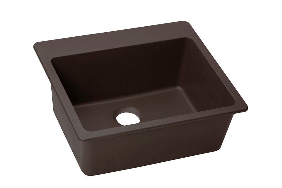 Quartz Luxe® 25" x 22" x 9-1/2" Single Bowl Drop-in Sink
