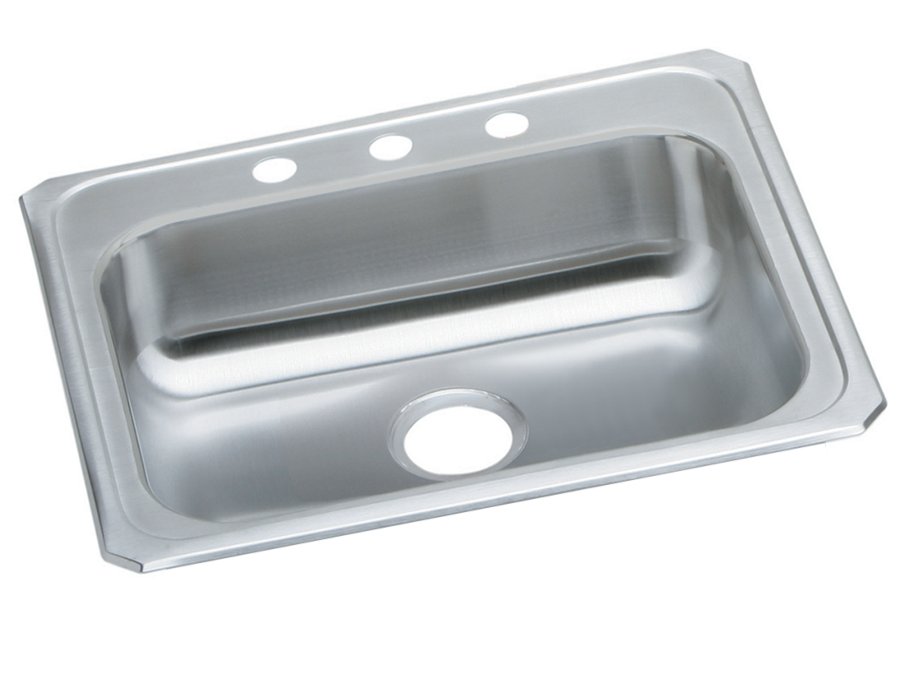 Celebrity® Stainless Steel 25" x 21-1/4" x 5-3/8" Single Bowl Drop-in Sink