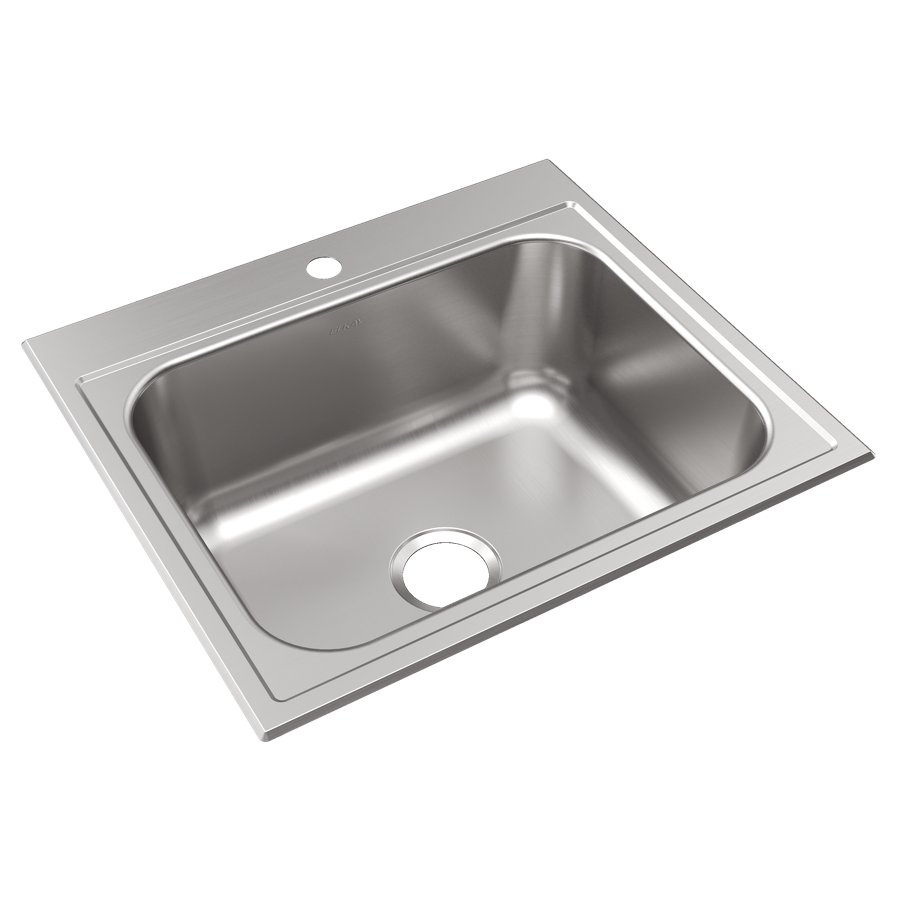 Parkway™ 25" x 22" x 9" Stainless Steel 1-Hole Single Bowl Drop-in Sink