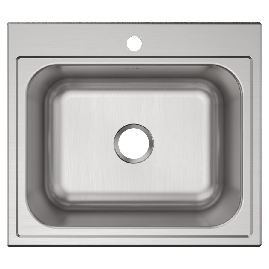 Parkway™ 25" x 22" x 9" Stainless Steel 1-Hole Single Bowl Drop-in Sink