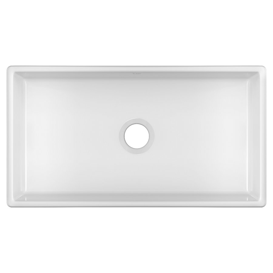 Burnham™ Fireclay 33" x 18" x 7-11/16" Single Bowl Undermount Farmhouse Sink White