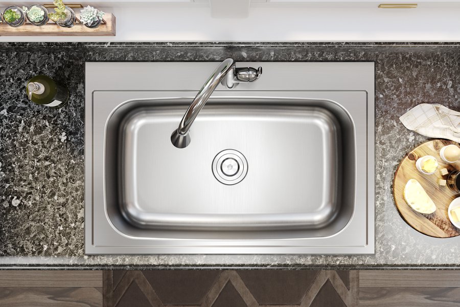 Parkway™ 33" x 22" x 9" Stainless Steel 1-Hole Single Bowl Drop-in Sink
