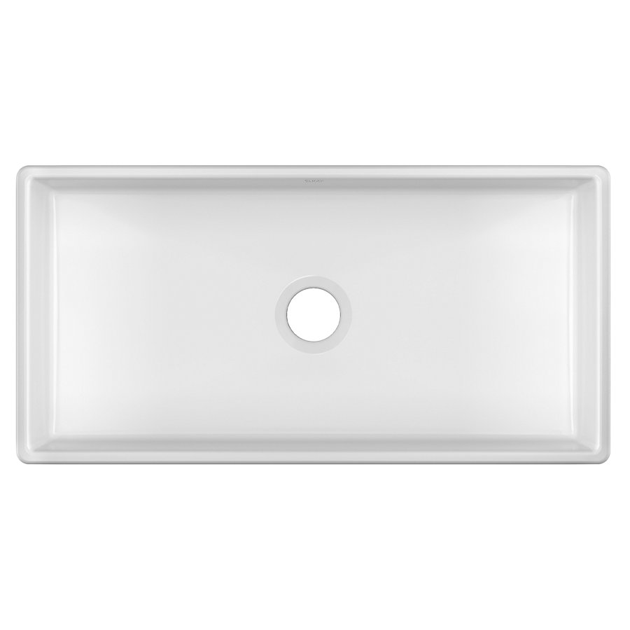 Burnham™ Fireclay 36" x 18" x 7-11/16" Single Bowl Undermount Farmhouse Sink White