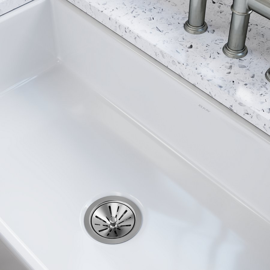 Burnham™ Fireclay 36" x 18" x 7-11/16" Single Bowl Undermount Farmhouse Sink White
