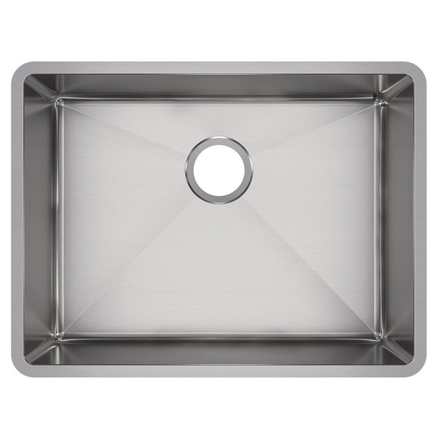 Crosstown® Stainless Steel 24" x 18-1/4" x 9" Single Bowl Undermount Sink