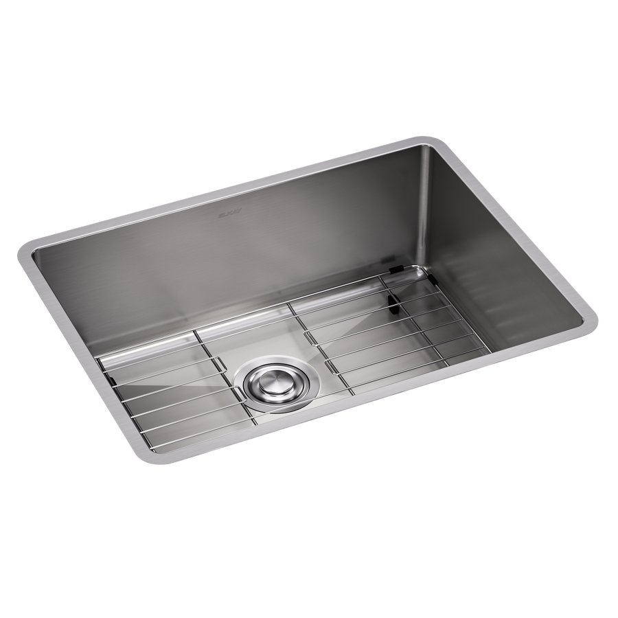 Crosstown® Stainless Steel 24" x 18-1/4" x 9" Single Bowl Undermount Sink