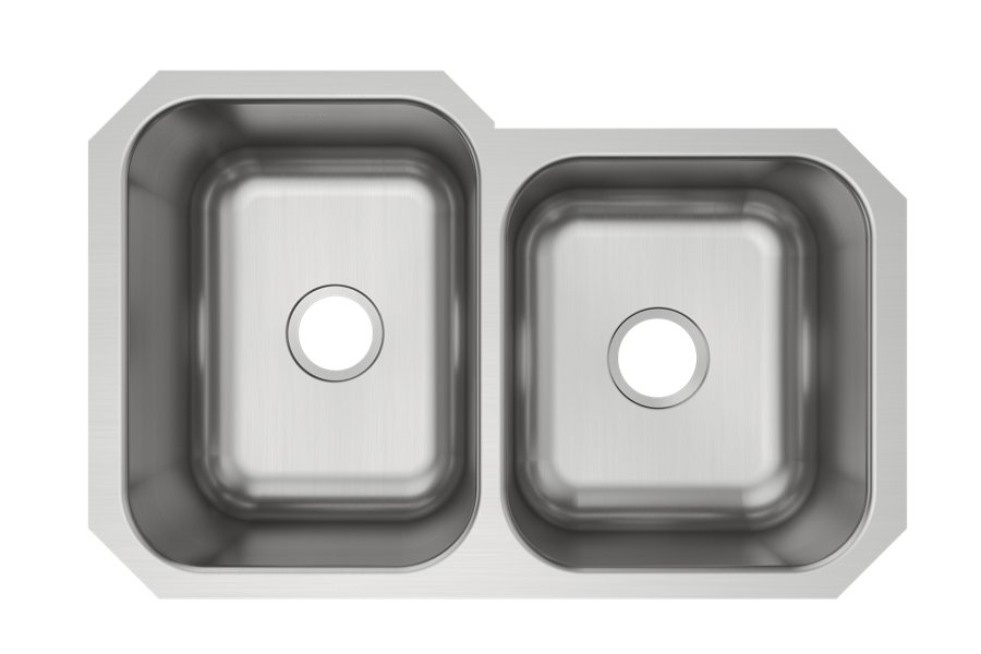 Stainless Steel 31-3/4" x 20-1/2" x 10" Double Bowl Undermount Sink