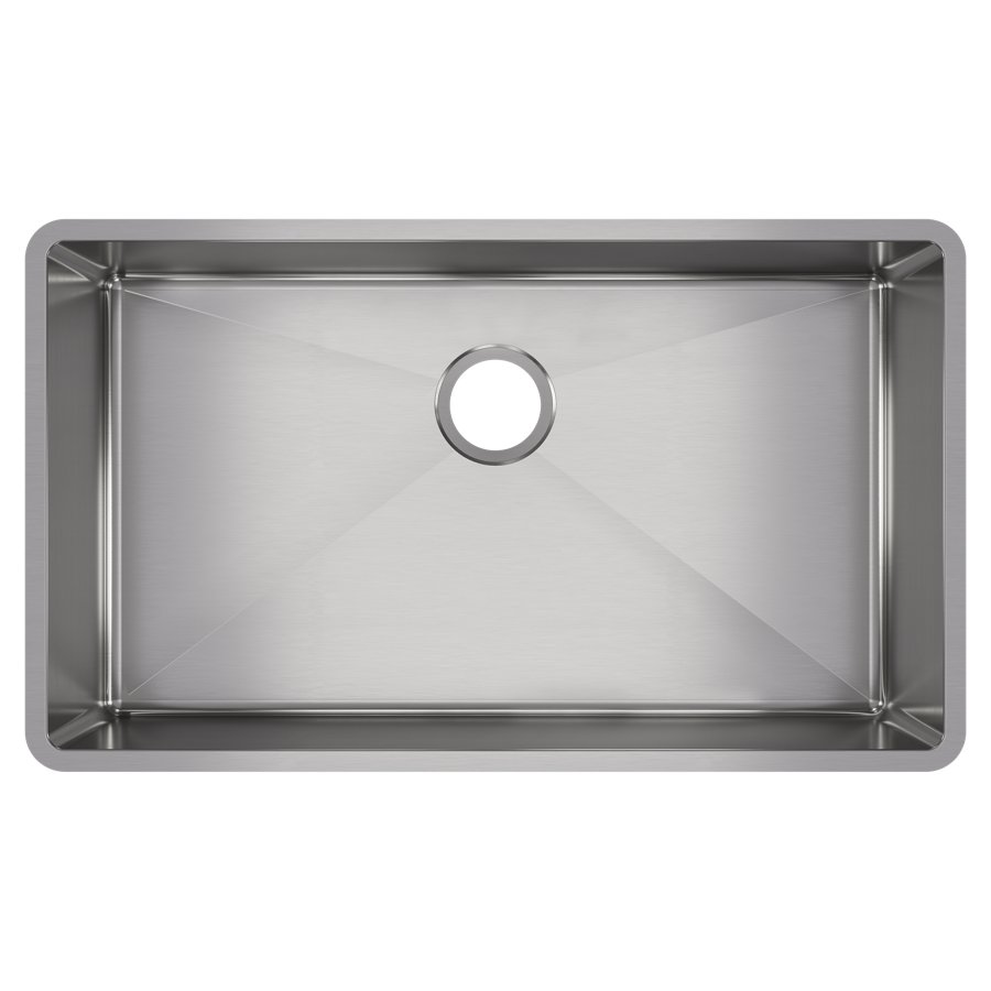 Crosstown® Stainless Steel 31-1/2" x 18-1/2" x 9" Single Bowl Undermount Sink