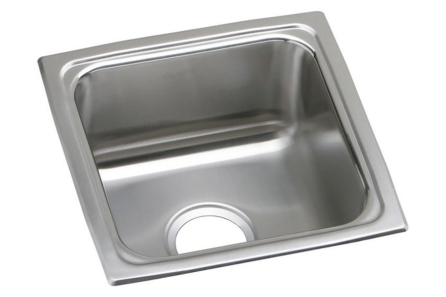 Lustertone® Classic Stainless Steel 13" x 13" x 7-5/8" Single Bowl Drop-in Sink