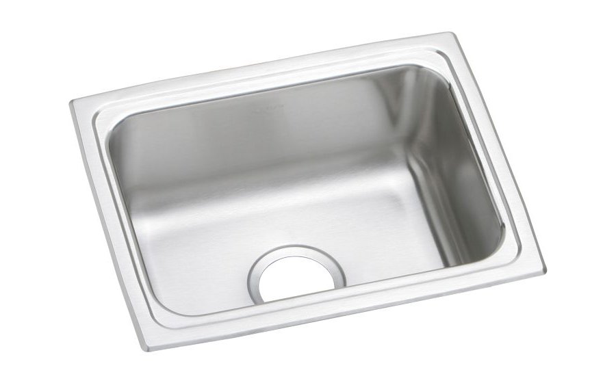 Lustertone® Classic Stainless Steel 19" x 15" x 7-5/8" Single Bowl Drop-in Sink