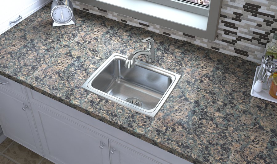 Lustertone® Classic Stainless Steel 19" x 15" x 7-5/8" Single Bowl Drop-in Sink