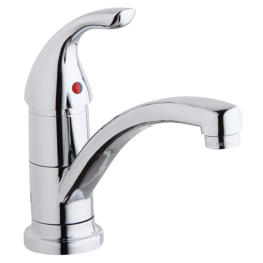 Everyday Single Hole Deck Mount Kitchen Faucet with Lever Handle Chrome