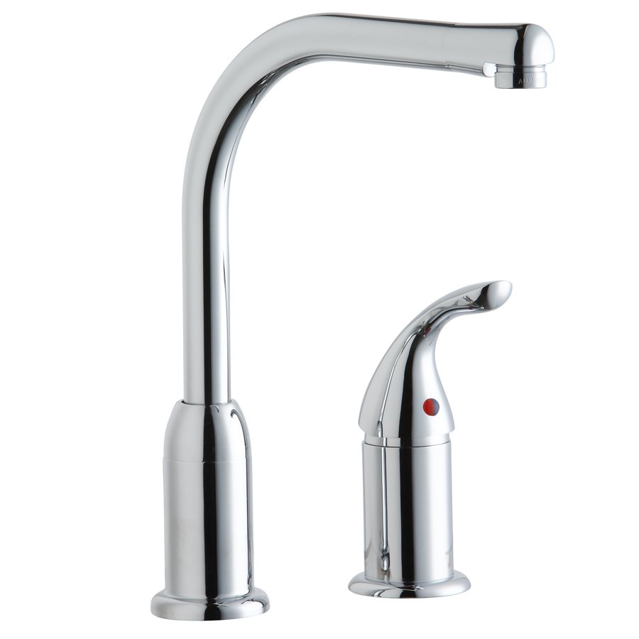 Everyday Kitchen Deck Mount Faucet with Remote Lever Handle Chrome