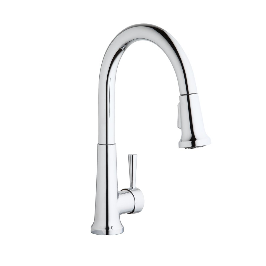 Everyday Single Hole Deck Mount Kitchen Faucet with Pull-down Spray Forward Only Lever Handle