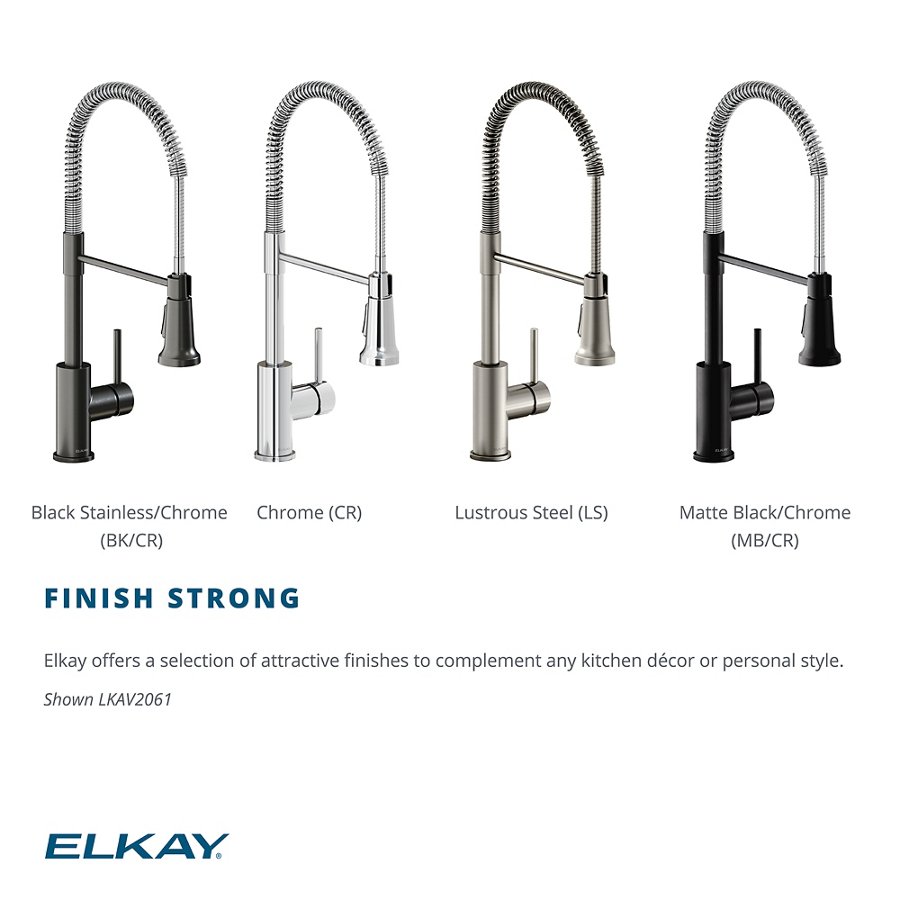 Avado® Single Hole Kitchen Faucet with Semi-professional Spout and Lever Handle