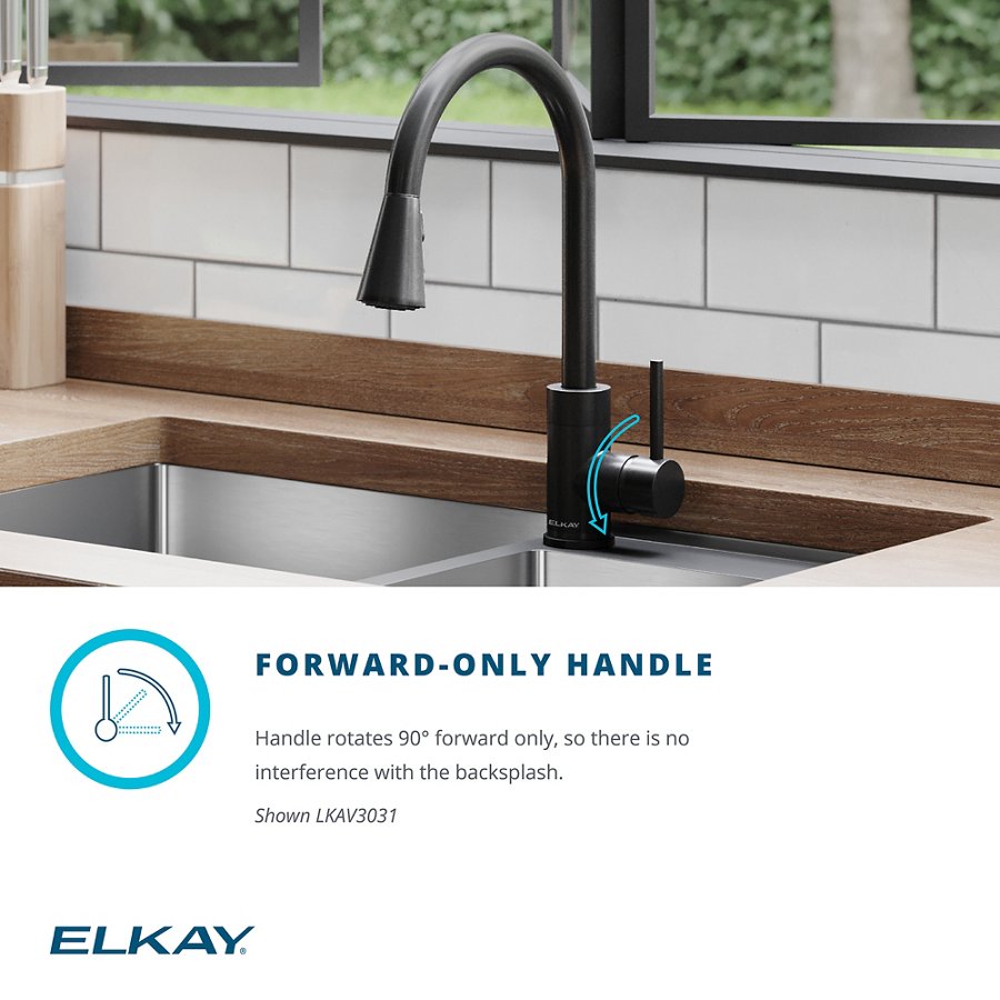 Avado® Single Hole Kitchen Faucet with Pull-down Spray and Forward Only Lever Handle