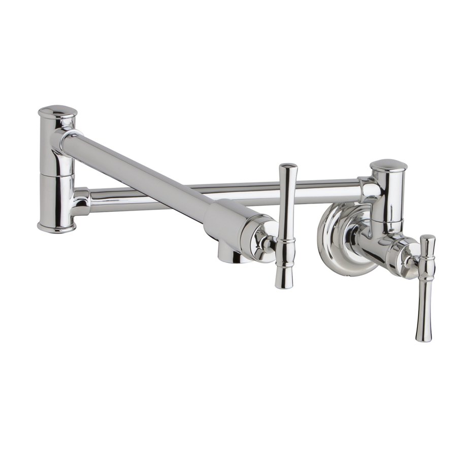 Explore™ Wall Mount Single Hole Single Hole Pot Filler Kitchen Faucet with Lever Handles
