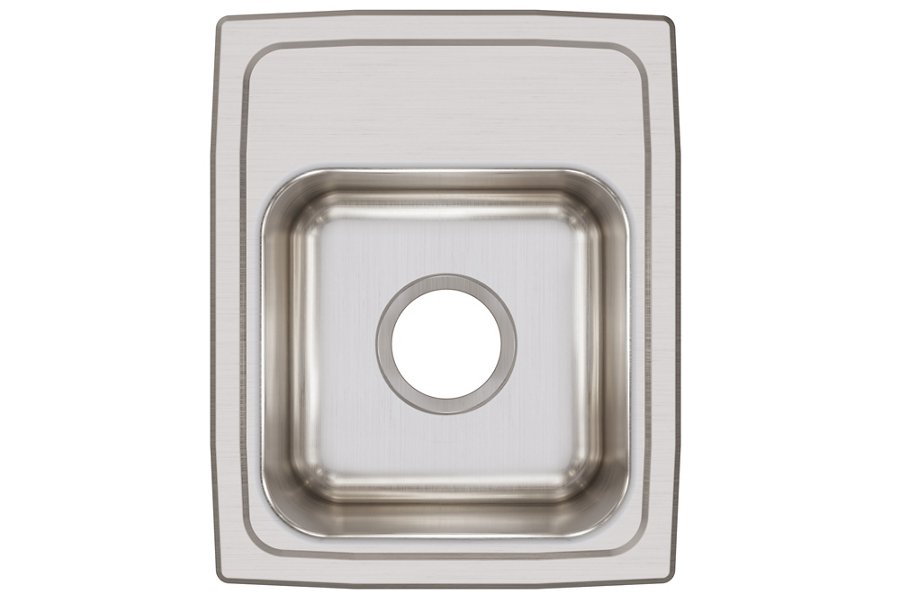 Lustertone® Classic Stainless Steel 13" x 16" x 7-5/8" Single Bowl Drop-in Sink