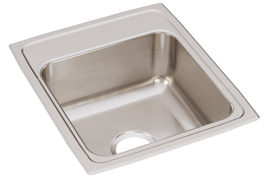 Lustertone® Classic Stainless Steel 17" x 20" x 7-5/8" Single Bowl Drop-in Sink