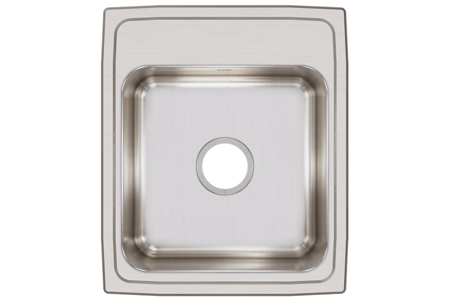 Lustertone® Classic Stainless Steel 17" x 20" x 7-5/8" Single Bowl Drop-in Sink
