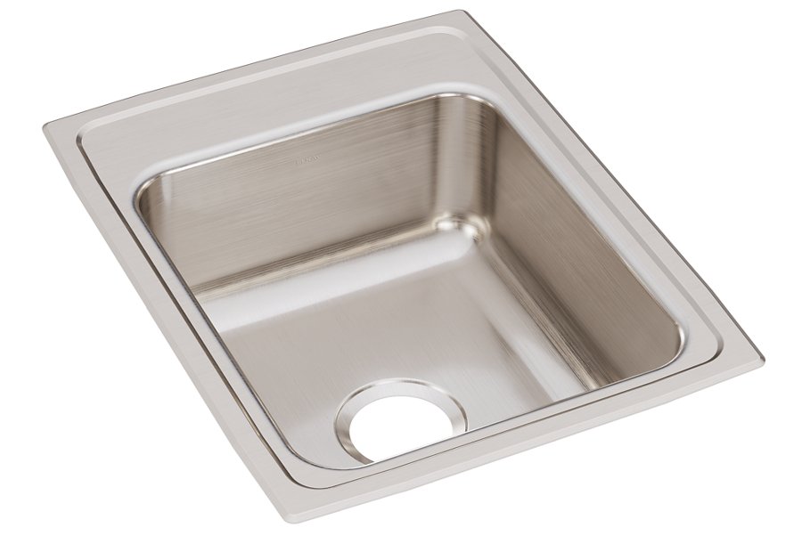 Lustertone® Classic Stainless Steel 17" x 22" x 7-5/8" Single Bowl Drop-in Sink
