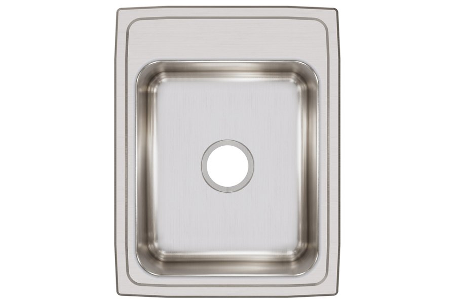 Lustertone® Classic Stainless Steel 17" x 22" x 7-5/8" Single Bowl Drop-in Sink