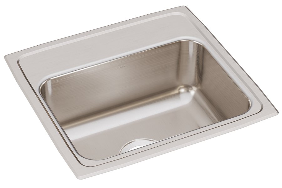 Lustertone® Classic Stainless Steel 19" x 18" x 7-5/8" Single Bowl Drop-in Sink