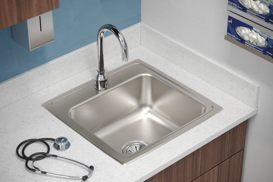 Lustertone® Classic Stainless Steel 19-1/2" x 19" x 7-1/2" Single Bowl Drop-in Sink