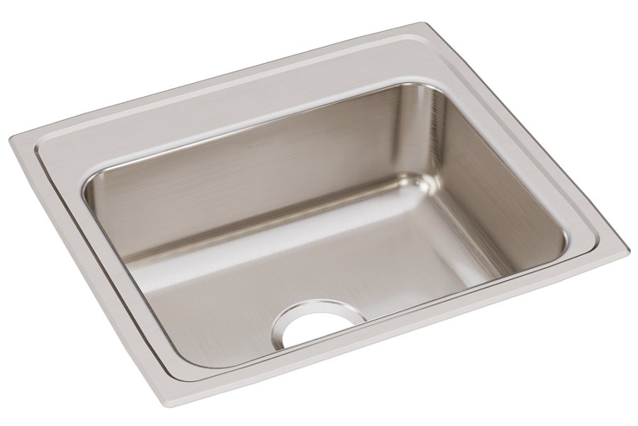 Lustertone® Classic Stainless Steel 22" x 19-1/2" x 7-5/8" Single Bowl Drop-in Sink