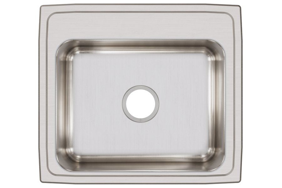 Lustertone® Classic Stainless Steel 22" x 19-1/2" x 7-5/8" Single Bowl Drop-in Sink