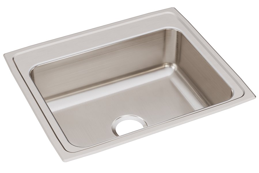 Lustertone® Classic Stainless Steel 25" x 21-1/4" x 7-7/8" Single Bowl Drop-in Sink