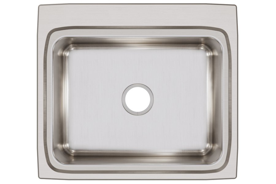 Lustertone® Classic Stainless Steel 25" x 22" x 8-1/8" Single Bowl Drop-in Sink