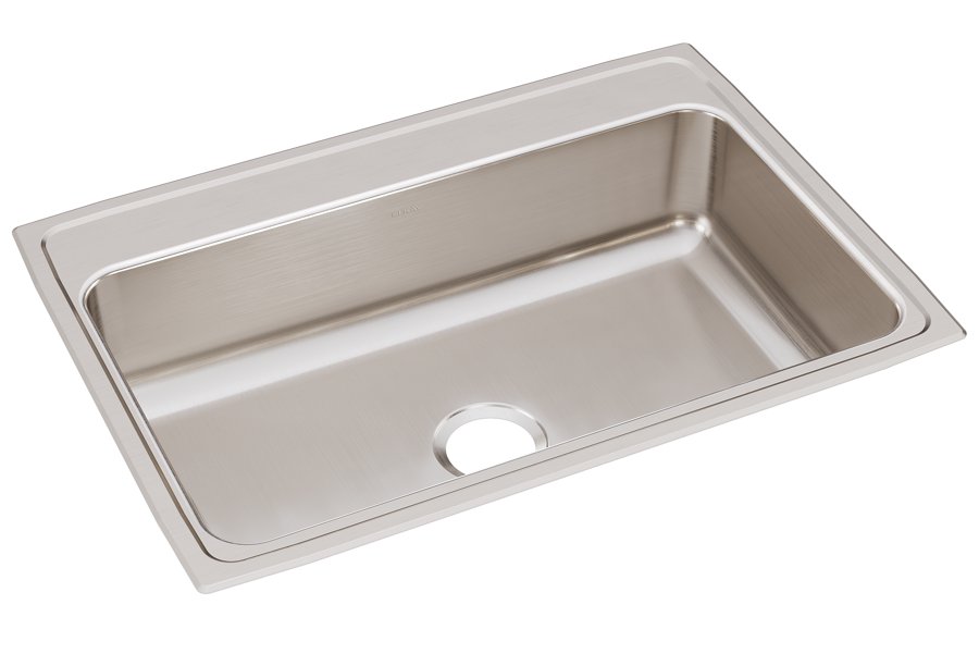 Lustertone® Classic Stainless Steel 31" x 22" x 7-5/8" Single Bowl Drop-in Sink