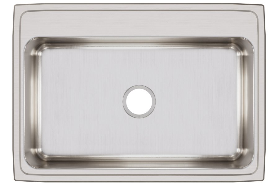 Lustertone® Classic Stainless Steel 31" x 22" x 7-5/8" Single Bowl Drop-in Sink