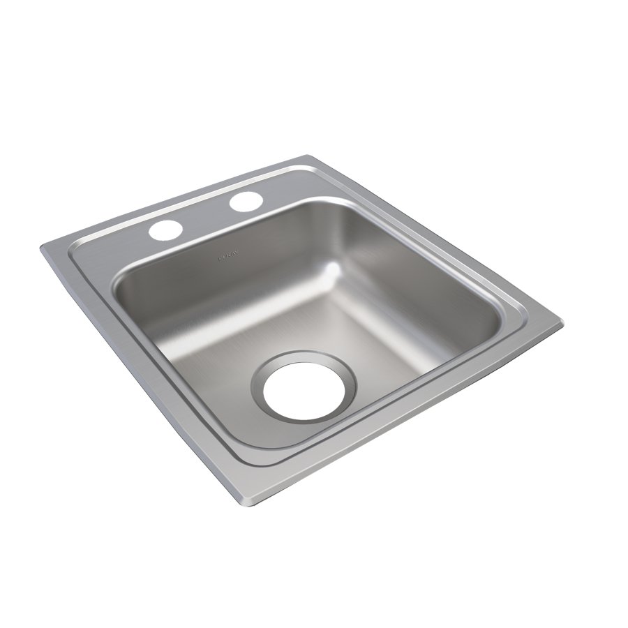 Lustertone® Classic Stainless Steel 13" x 16" x 4-1/2" Single Bowl Drop-in ADA Sink