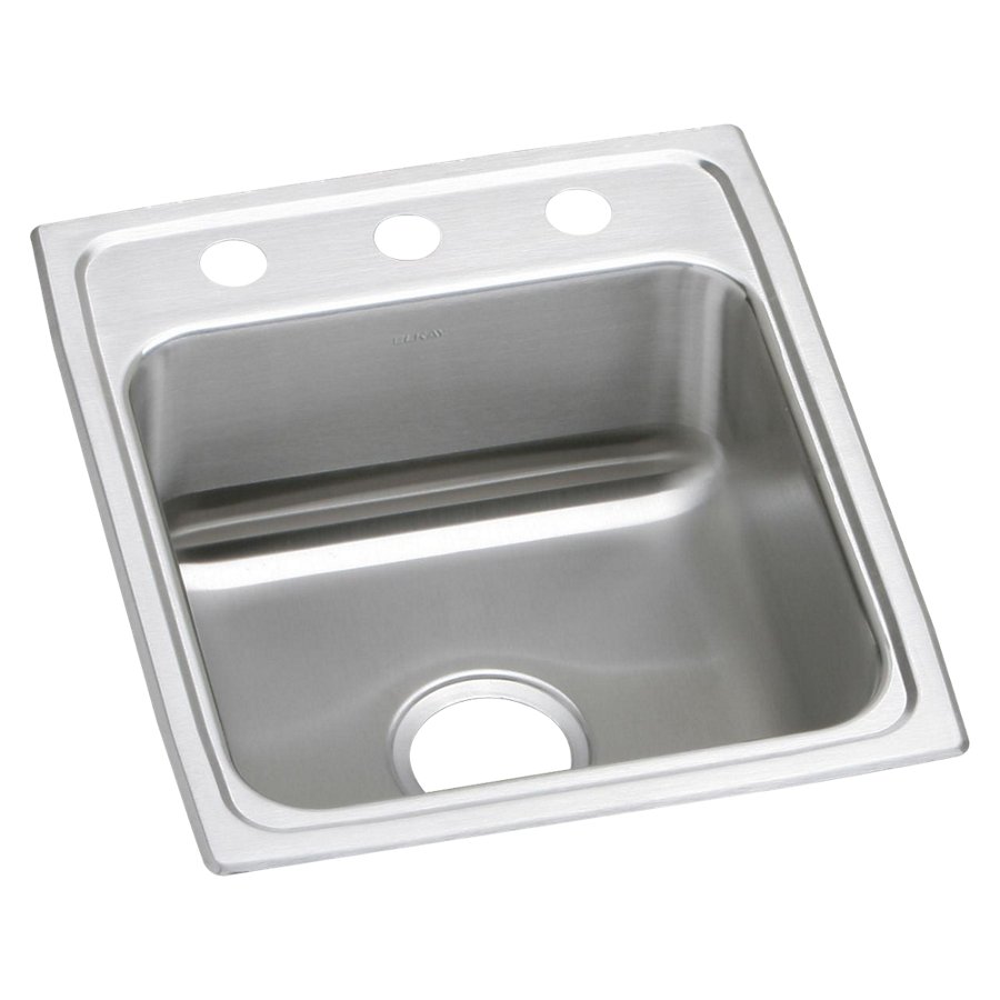 Lustertone® Classic Stainless Steel 17" x 20" x 5-1/2" Single Bowl Drop-in ADA Sink