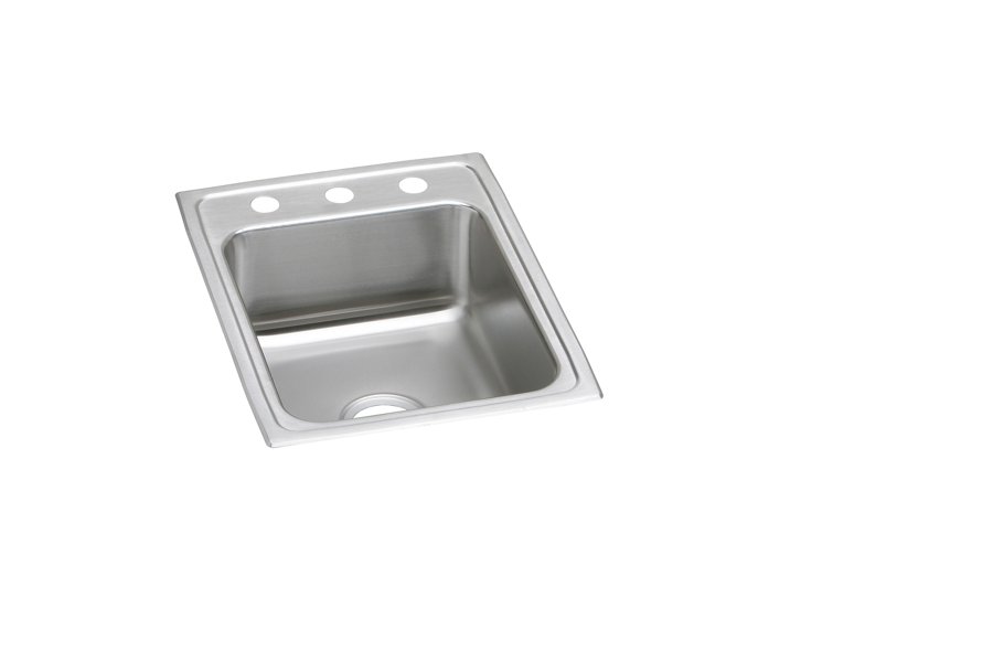 Lustertone® Classic Stainless Steel 17" x 22" x 5" Single Bowl Drop-in ADA Sink