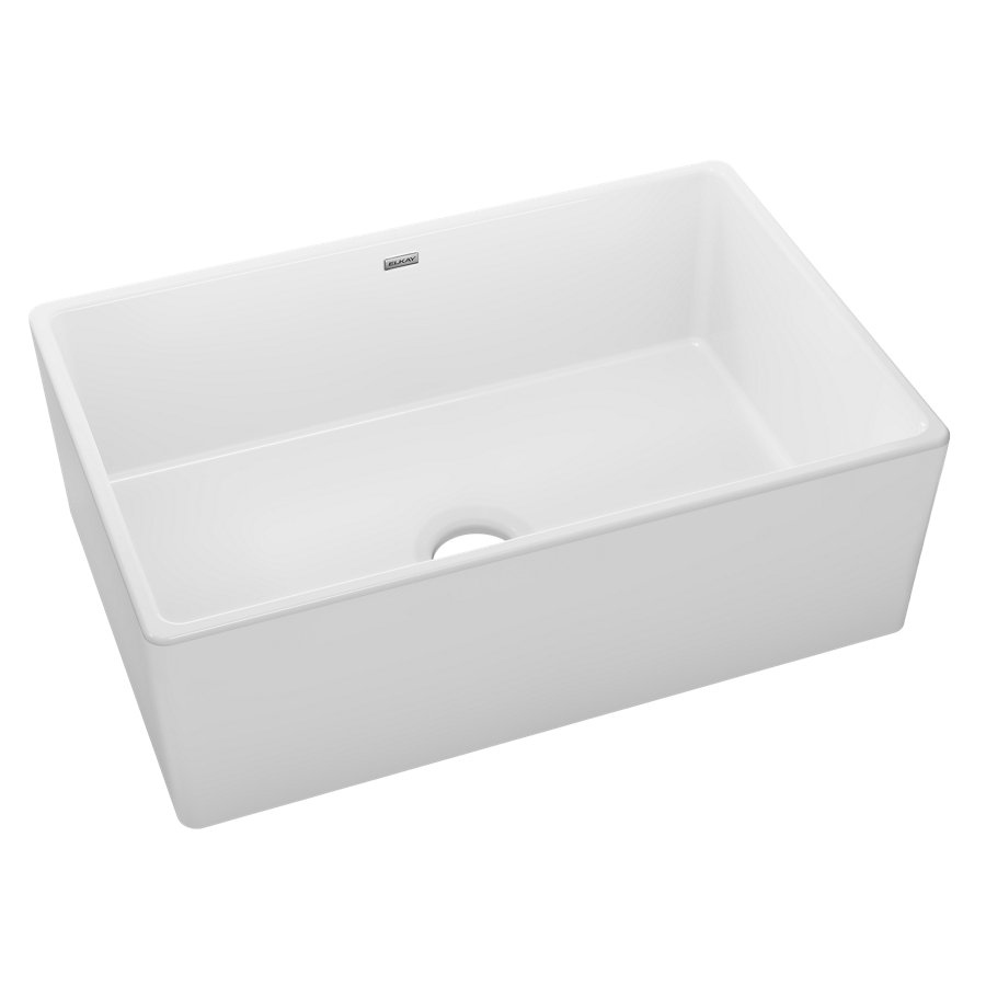 Fireclay 30" x 19-15/16" x 9-1/8" Single Bowl Farmhouse Sink