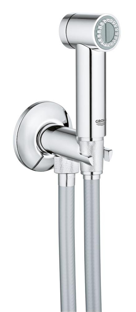 Wall holder set with self-closing angle valve, 1 spray