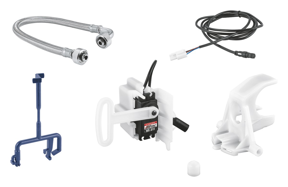 Installation kit for automatic flush and pre-flush