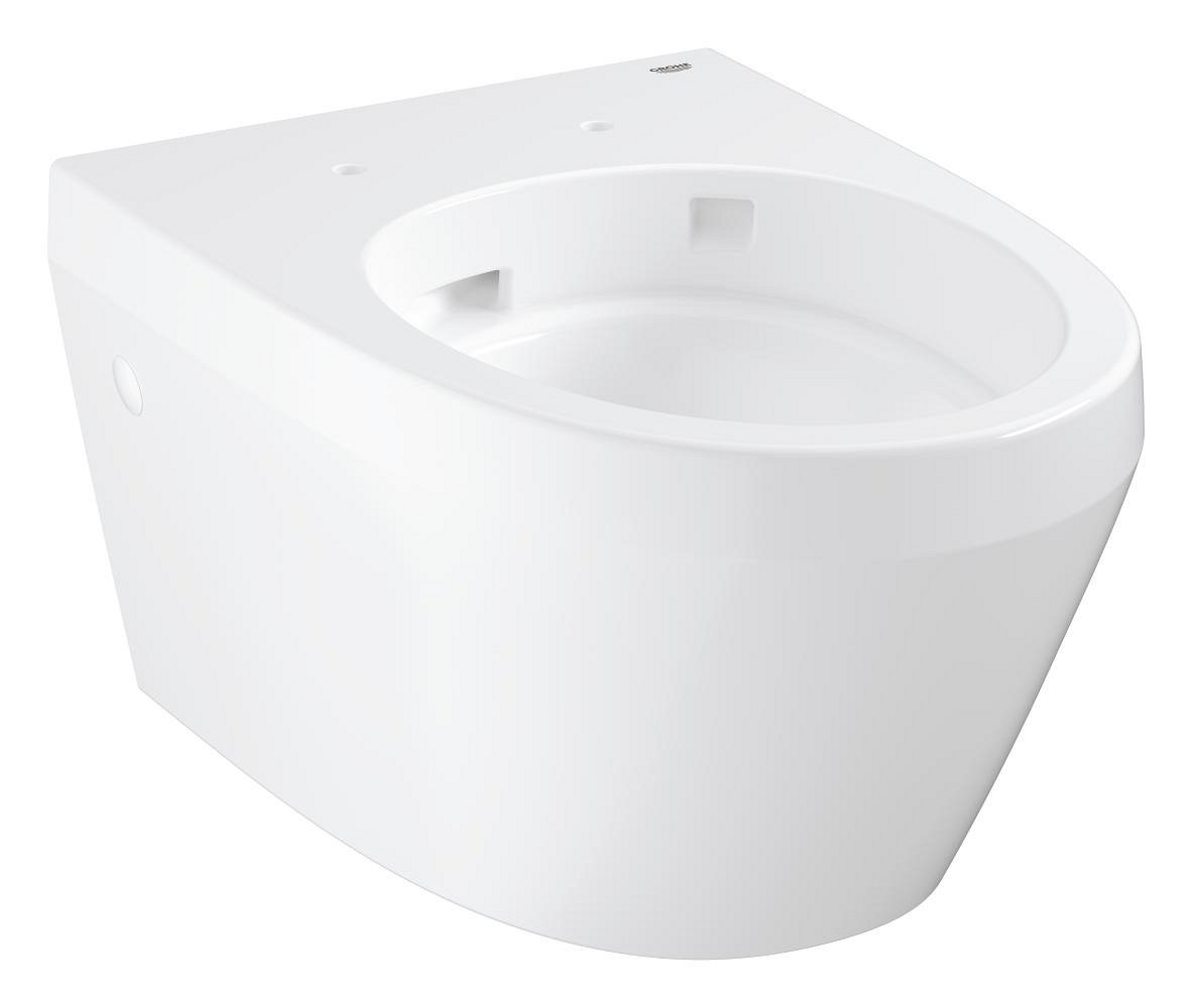 Wall hung toilet without seat and cover