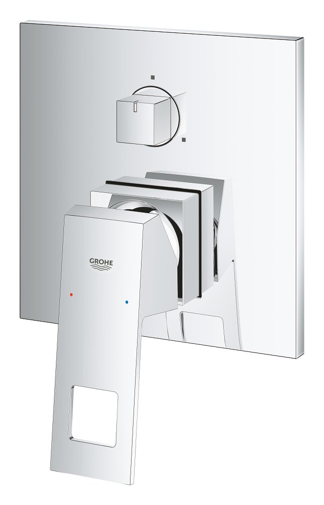 Single-lever mixer with 3-way diverter