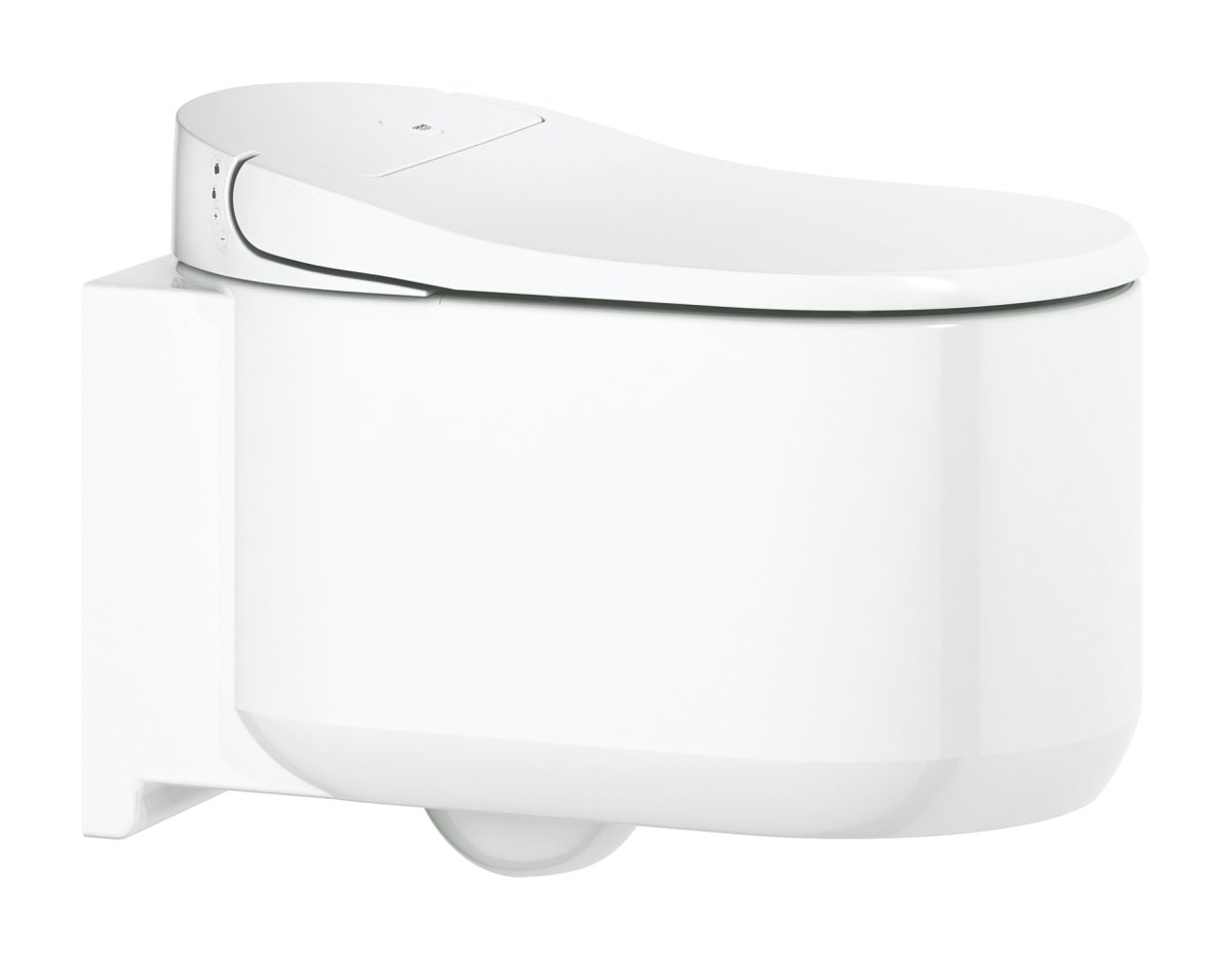 Shower toilet complete system for concealed flushing cisterns, wall-hung